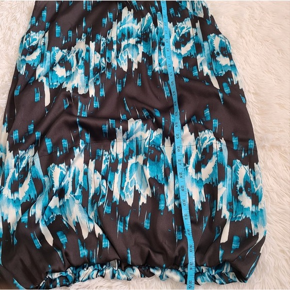 Derek Lam For Design Nation Blue And Black Bubble Hem Midi Dress SZ S - Picture 3 of 9